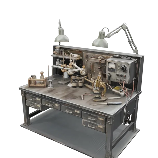 Vintage laboratory bench